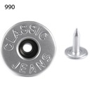 Jeansknopf 16.7mm Diverse Farben