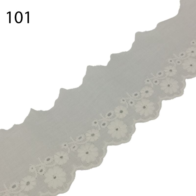 Wäschespitze aus Baumwolle ca. 55 mm - Diverse Farben