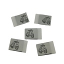 5er Set Weblabel zum Einnähen mit Annähkante Vespa 20 x 30mm