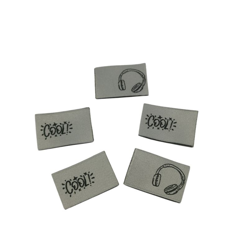 5er Set Weblabel zum Einnähen Kopfhörer / Cool 20 x 30mm