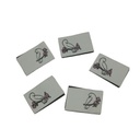 5er Set Weblabel zum Einnähen Vogel auf Ast 20 x 30mm