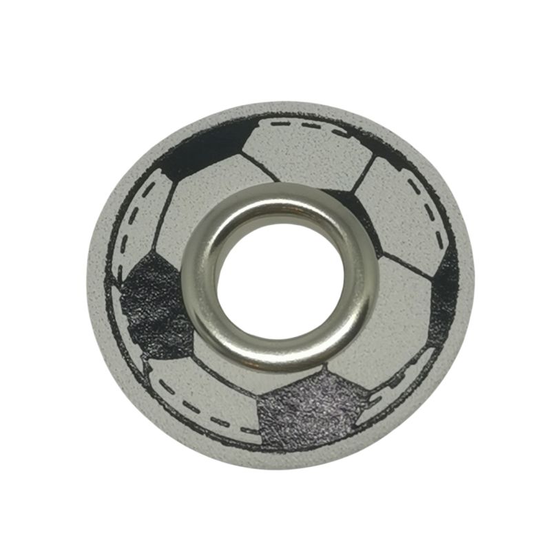 Ösenpatch rund "Fussball" 32 mm