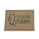 "Drama Queen" Kunstleder Label 4 x 3cm