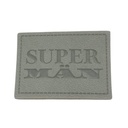 "SUPER MÄN" Kunstleder Label 4 x 3 cm