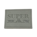 "SUPER MÄN" Kunstleder Label 4 x 3cm