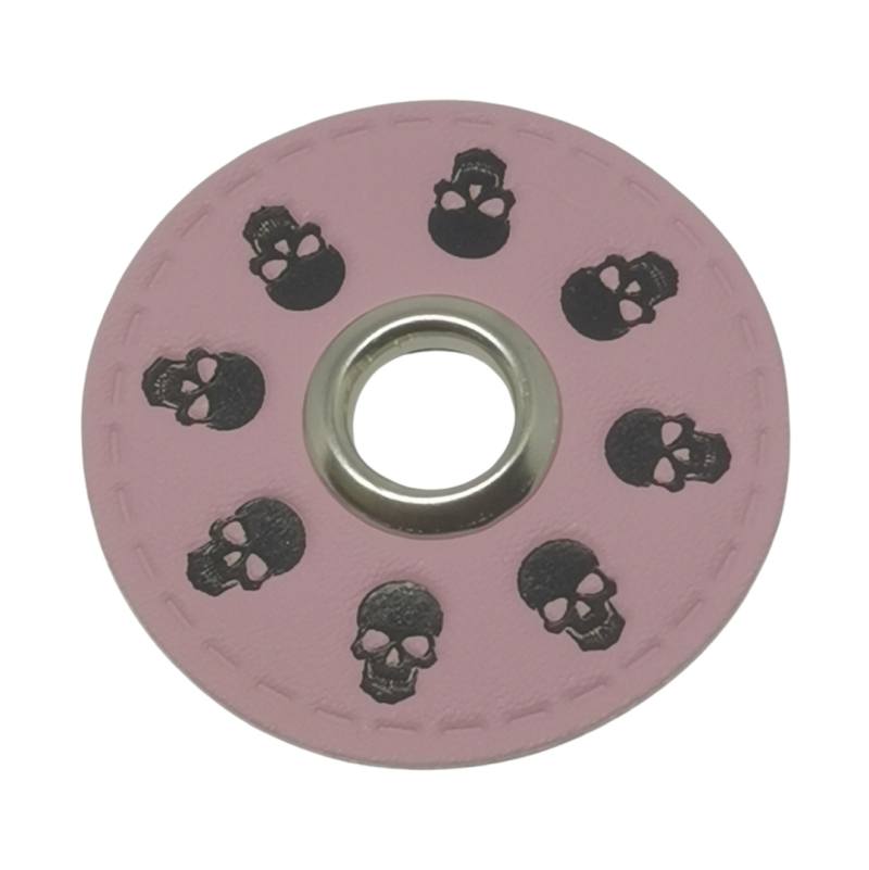 Ösenpatch rund "Skull / Totenkopf" 45 mm