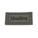 "Misanthrop" Kunstleder Label 4 x 2 cm