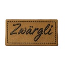 "Zwärgli" Kunstleder Label 4 x 2 cm