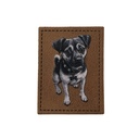 "Hund" Kunstleder Label 4 x 3 cm