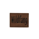 "Wildfang" Kunstleder Label 4 x 3 cm