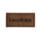 "Rasselbandi" Kunstleder Label 4 x 2 cm