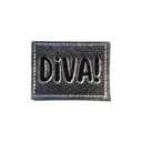 "Diva" Kunstleder Label 4 x 3 cm