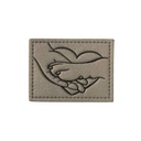 "Hundeliebe" Kunstleder Label 4 x 3 cm
