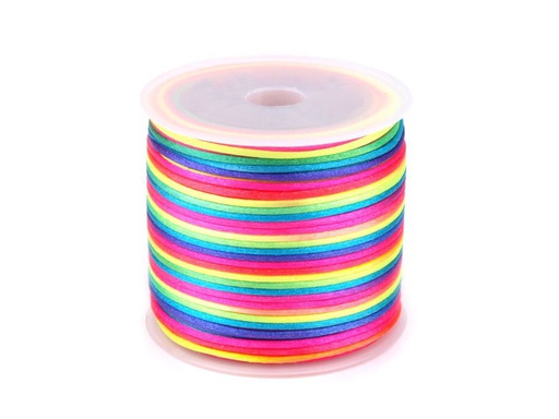 [370 7162 999] Satinschnur Ø 1mm multicolor