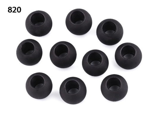 [865 1942 820] Grosslochperle aus Kunststoff matt 10 x 14mm (waschbar)