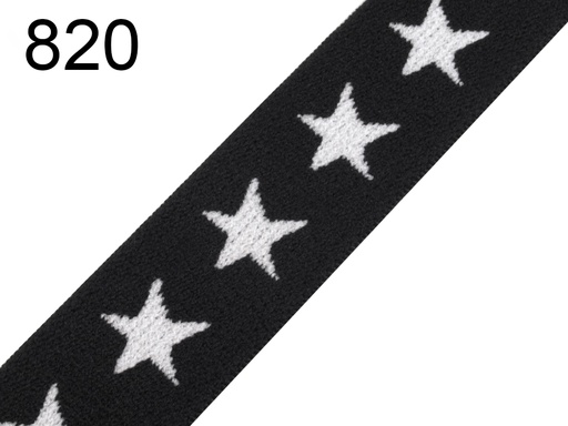 [361 1720 820] Gummiband 20mm Sterne