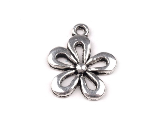 [645 9918 991] Anhänger Blume 15x18mm