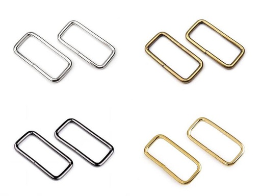 Schlaufe Rechteckig (Vierkant) 32 mm - Diverse Farben