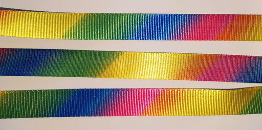 [350 7819 999] Ripsband Regenbogen 19mm