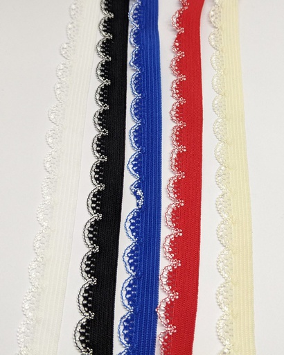 Wäschegummi verziert Breite 14 mm