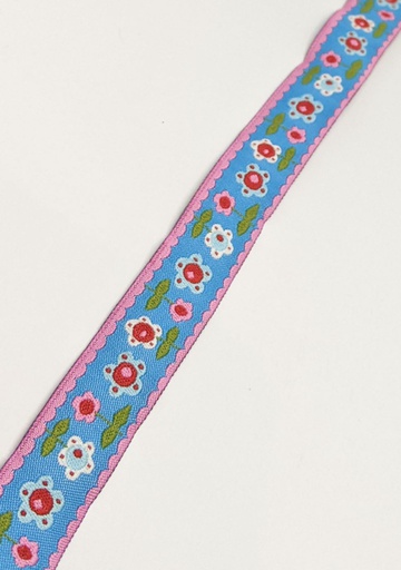 [371 5819 000] Webband Blumen 16mm