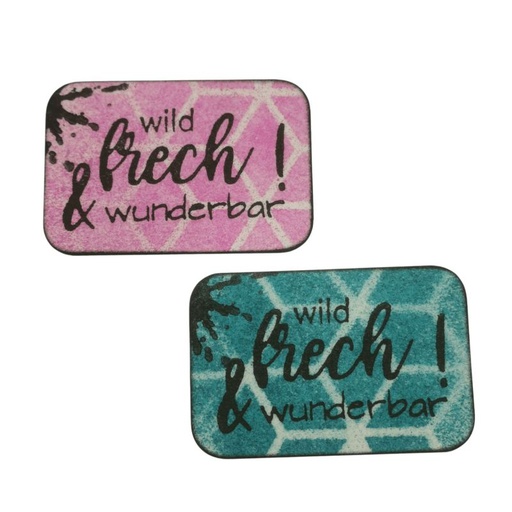 Label "wild frech & wunderbar" von  Anki`s Siebenkind