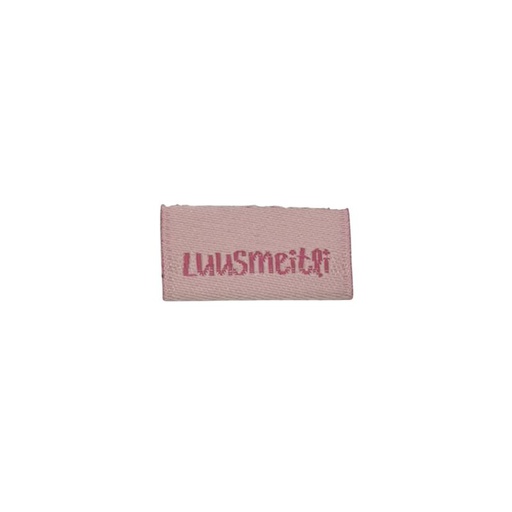 [630 0014 000] Weblabel zum Einnähen Luusmeitli 20 x 10mm (Achtung sehr schmaler Bereich zum Annähen)