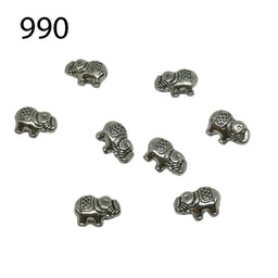 860 3458 990 Elefant zum annähen 12 x 8mm