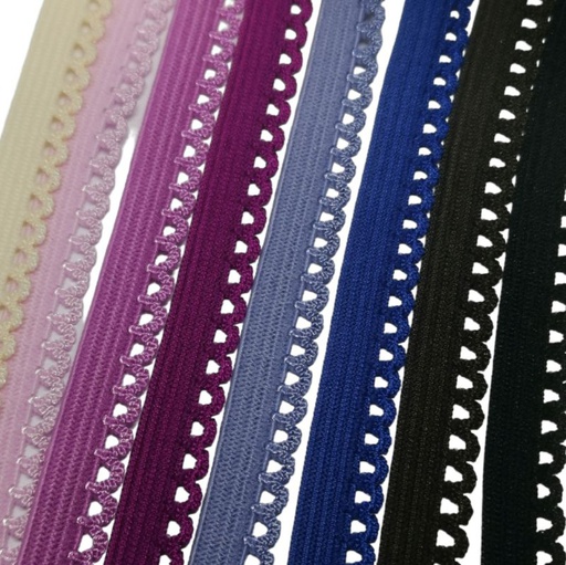 Wäschegummi verziert Breite 10 mm