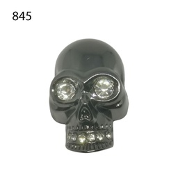 656 4530 845 Skull / Totenkopf 45x 30mm mit Strasssteinen