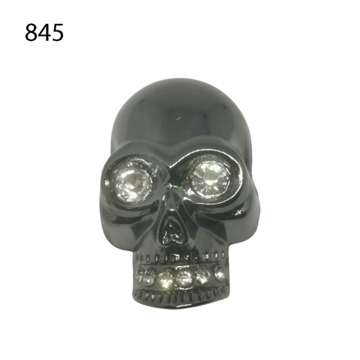 [656 4530 845] Skull / Totenkopf 45x 30mm mit Strasssteinen
