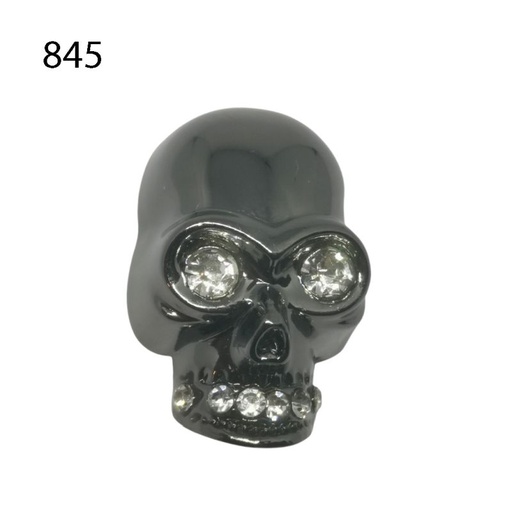 [656 3022 845] Skull / Totenkopf 30 x 22mm mit Strasssteinen