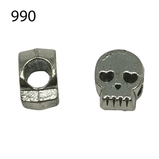 [656 8135 990] Skull / Totenkopf für Kordeln 4.5mm