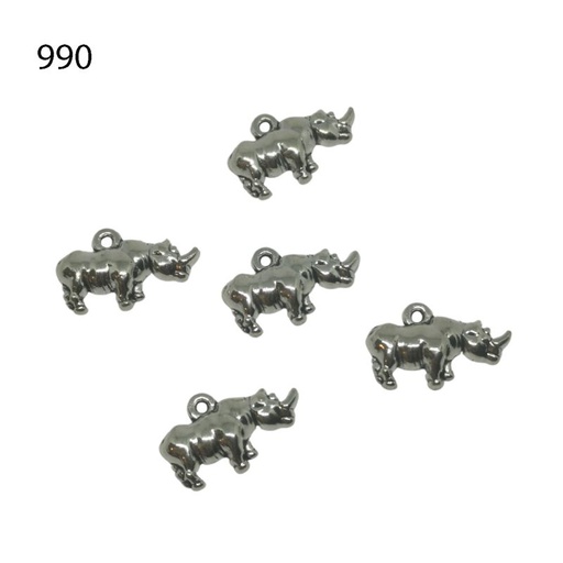 [645 1146 990] Anhänger Nashorn 20 x 12mm