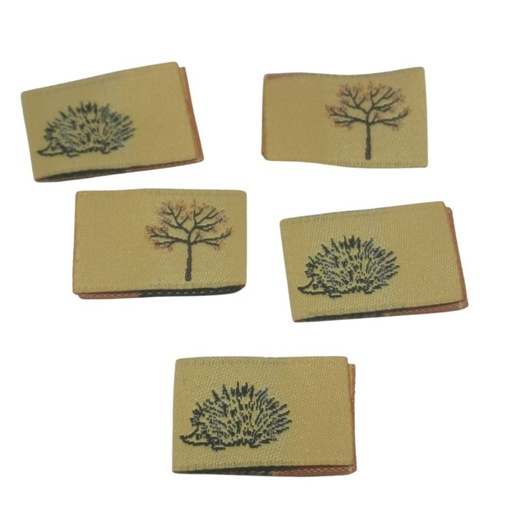 [630 9965 000] 5er Set Weblabel Herbstliebe 15 x 23mm