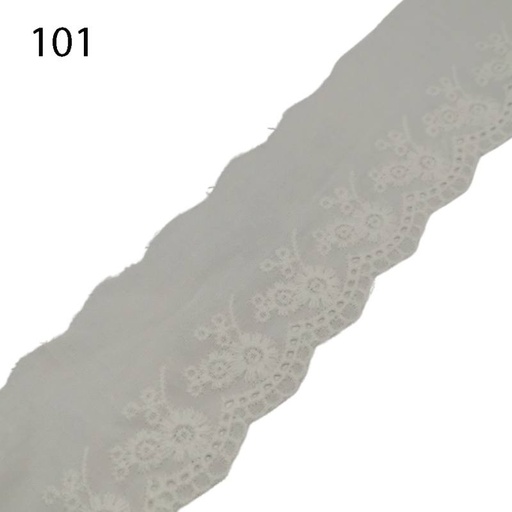 [382 1455 101] Wäschespitze aus Baumwolle 55 mm