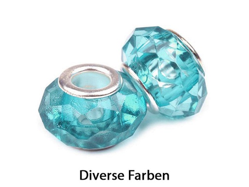 Grosslochperle aus Kunststoff 14,5 x 9mm