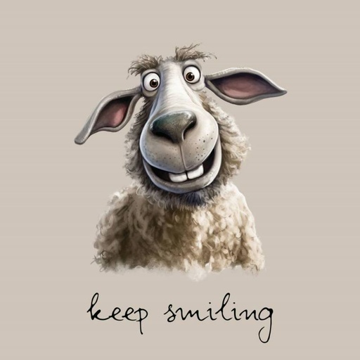 [401 0020 000] Bio Jersey Panel 85 x 180 cm "keep smiling"